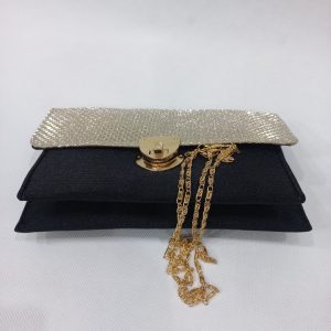 Evening Shoulder Bag Golden Color Front