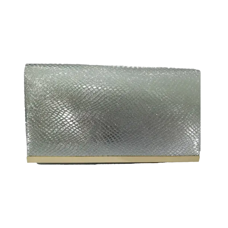 Evening Shoulder Bag or Clutch Silver