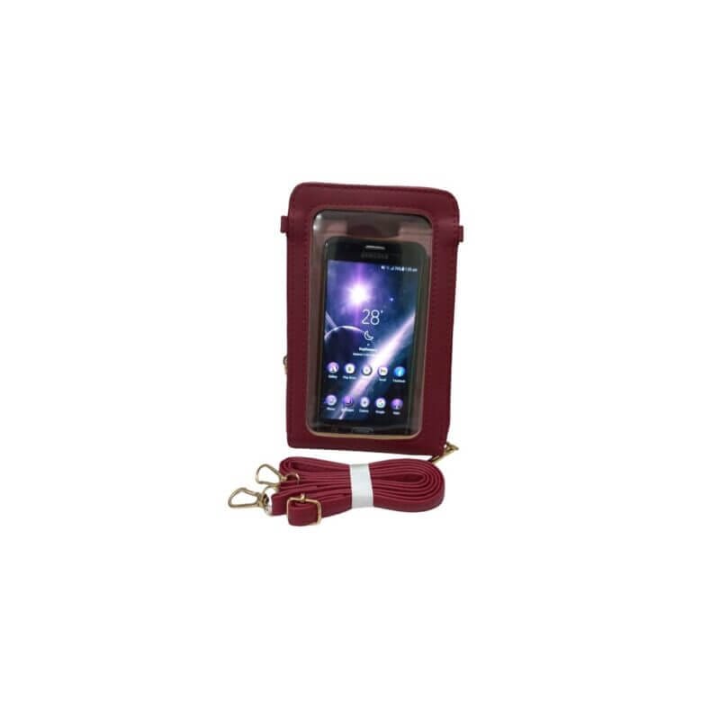 Maroon Mobile Purse