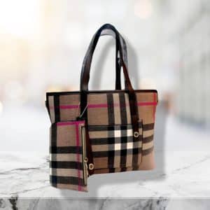 Check Design Tote Bag