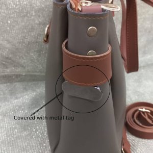 Covered with metal tag