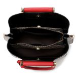 Luxe Leather Handbag Open