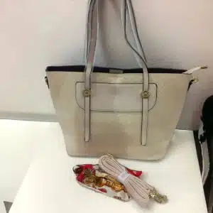 Classic Elegance Tote Off White